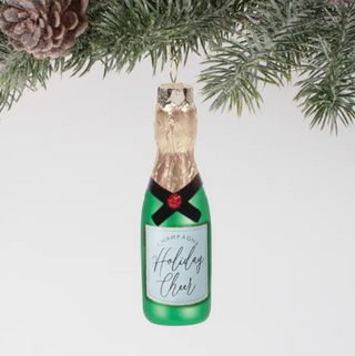 Holiday Cheer Champagne Boxed Glass Ornament