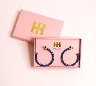 Hoo Hoops - Navy with Pearls
