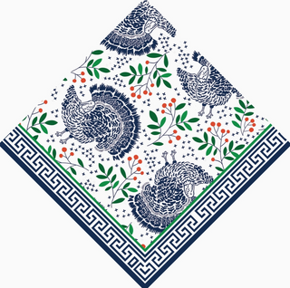 Turkey Toile Cocktail Napkins - Pack of 20