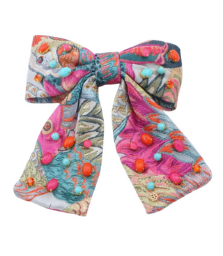 Bird Bam Bow Barrette With Cabochons