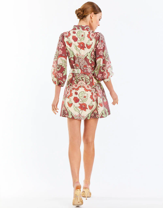 Valencia Mini Dress - Jardin Rose