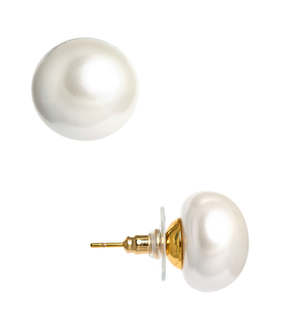 Barrett Studs - 16mm Pearl Earrings - Meeghan Mullin X Lisi Lerch Collection