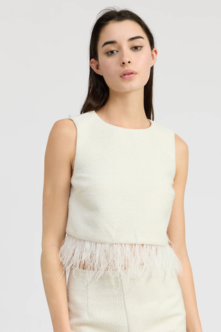 Arden Top - Ivory Gold