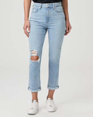 High Rise Brigitte Raw Hem Cuff - Cori Destructed