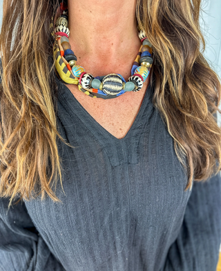 Beaded Bandana Necklace