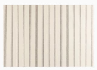 Brown Ticking On Cream Placemat