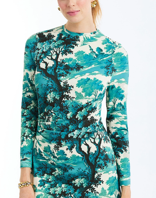 Gabriella Midi Dress - Ceramic Toile