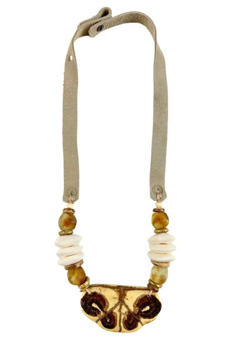 Slim Turtle Necklace - Summer Glow