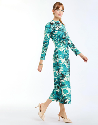 Gabriella Midi Dress - Ceramic Toile