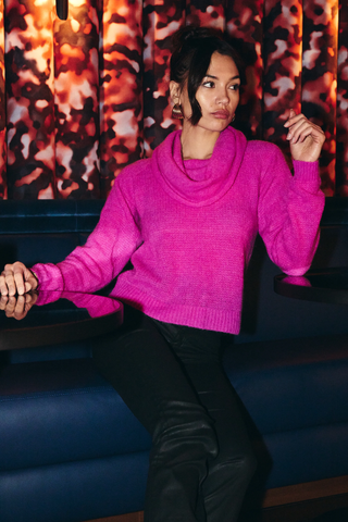 Camden Sweater - Fuchsia