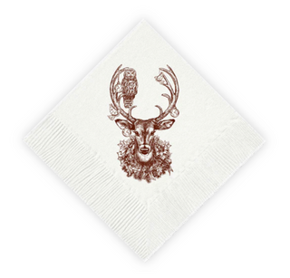 Christmas Deer Cocktail Napkins