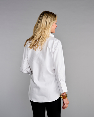 The Elsie Popover - White Twill