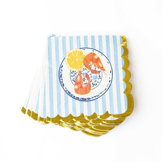 Lemon Santorini Paper Beverage Napkin Packs