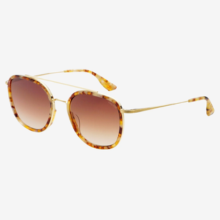 Weston Acetate Round Unisex Sunglasses - Brown Pearl