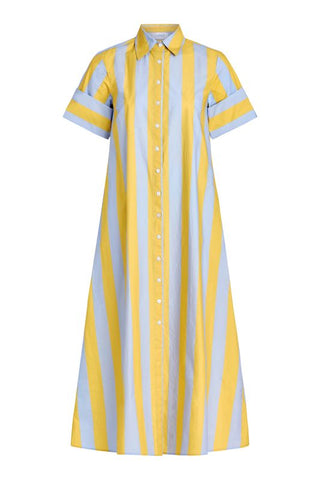 Gibson Dress - Brimstone Stripe