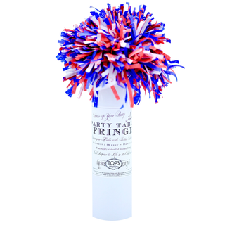 PARTY TABLE 10X15 TISSUE FRINGE- 4TH OF JULY