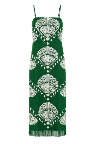Shannon Midi Dress - Jade Raffia