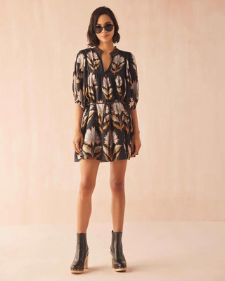 Wren Mini Dress - Mattia Obsidian