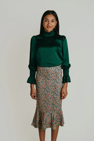 Cece Skirt - Oxford Floral