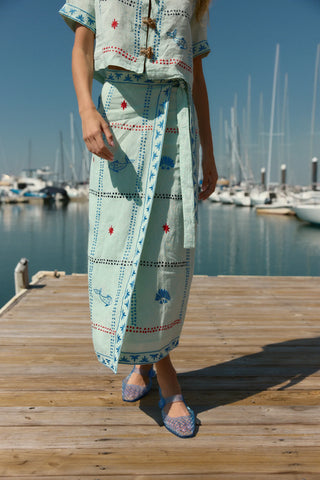 LEIGH WRAP SKIRT