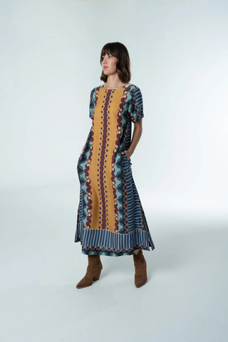 Diana Maxi Dress - Terracotta Tapestry