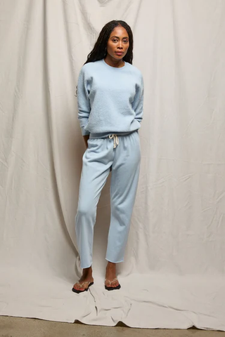 Jamacia Beach Fleece Pant - Powder Blue