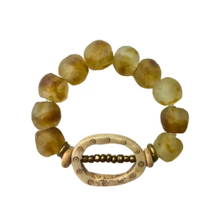 Intricate Stack Bracelet - Camel