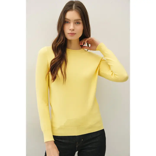 Main Squeeze Yellow Light Weight Sweater