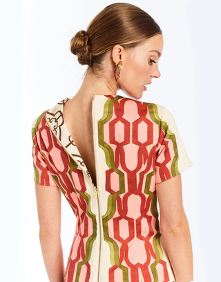 Hampton Convertible Midi - Deco Quatrefoil