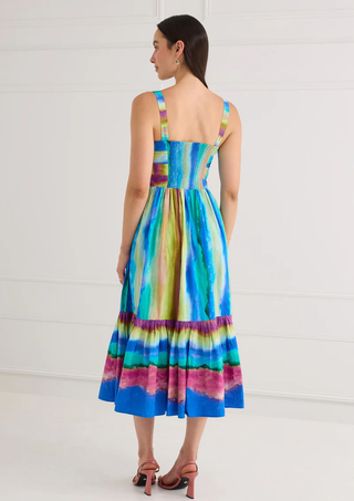 The Gianna Dress - Sunset Stripe Multi