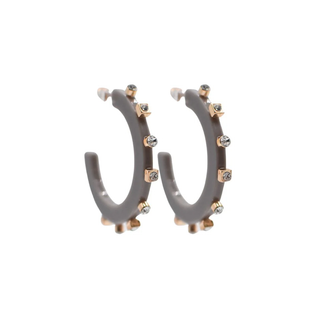 Large City Girl Jewel Hoops