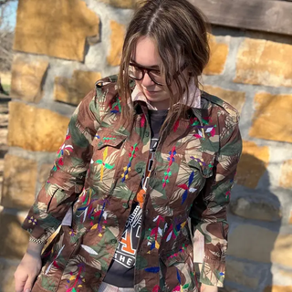 Bloom and Bolt Army Jacket - OS