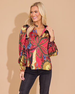 PHOEBE TOP - JUNGLE FLORAL