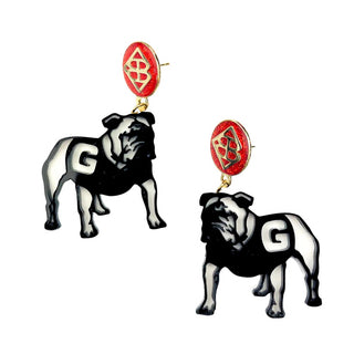 Georgia Bulldog Earrings