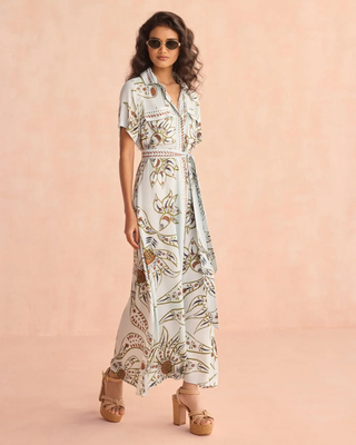 Amira Shirt Dress - Powder