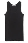 Jagger Ribbed Tank - Black