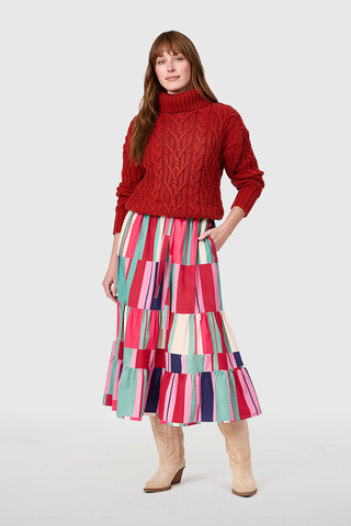 Market Skirt - Woodland Stripes