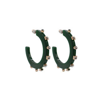 Large City Girl Jewel Hoops