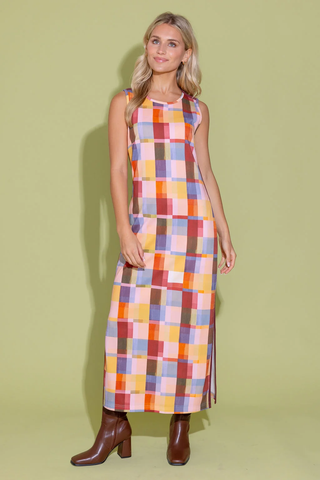 Berkley Dress - Terracota Check