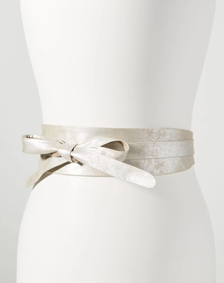 Midi Wrap Belt - Silver Shimmer