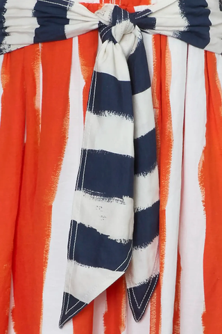 Lucy Dress - Lighthouse Stripe Red
