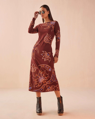 Delaney Dress - Eliza Espresso
