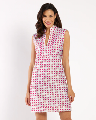 KRISTEN DRESS- RASPBERRY RATTAN