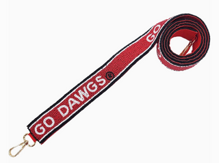 Georgia Bulldog Go Dawgs Beaded Bag Strap