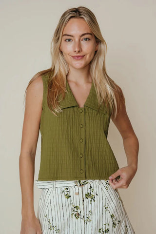 LYNN TOP - OLIVE