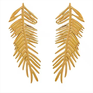 Lavie Palm Leaf Earrings