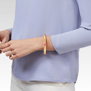 Catalina Hinge Bangle - Mother of Pearl