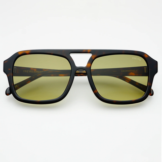 Havana Acetate Aviator Sunglasses - Dark Tortoise