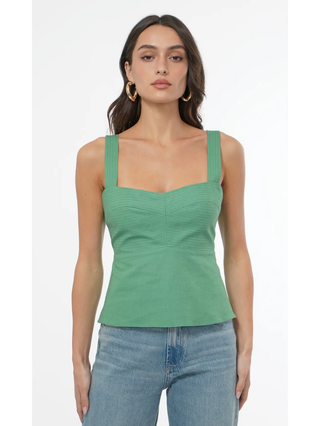 Bonnie Cotton Top - Fern Green