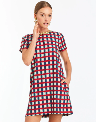 Ainslee Mini Dress - Midnight Gingham